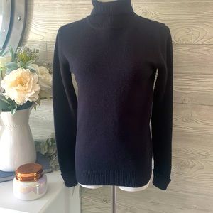 Italian turtleneck wool-blend sweater